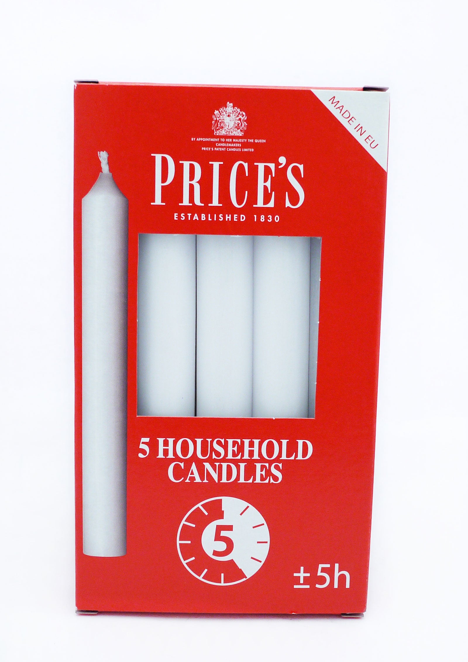 Price's 5 Household Candles 5Hrs Price's 5 Household Candles 5Hrs